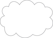 Cloud: The symbol used to denote the boundary of a cloud environment.