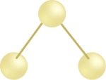 Service Compositions: The symbol comprised of three connected spheres represents a service composition. Other, more detailed representations are based on the use of chorded circle symbols (below) to specifically identify which service capabilities are actually being composed.